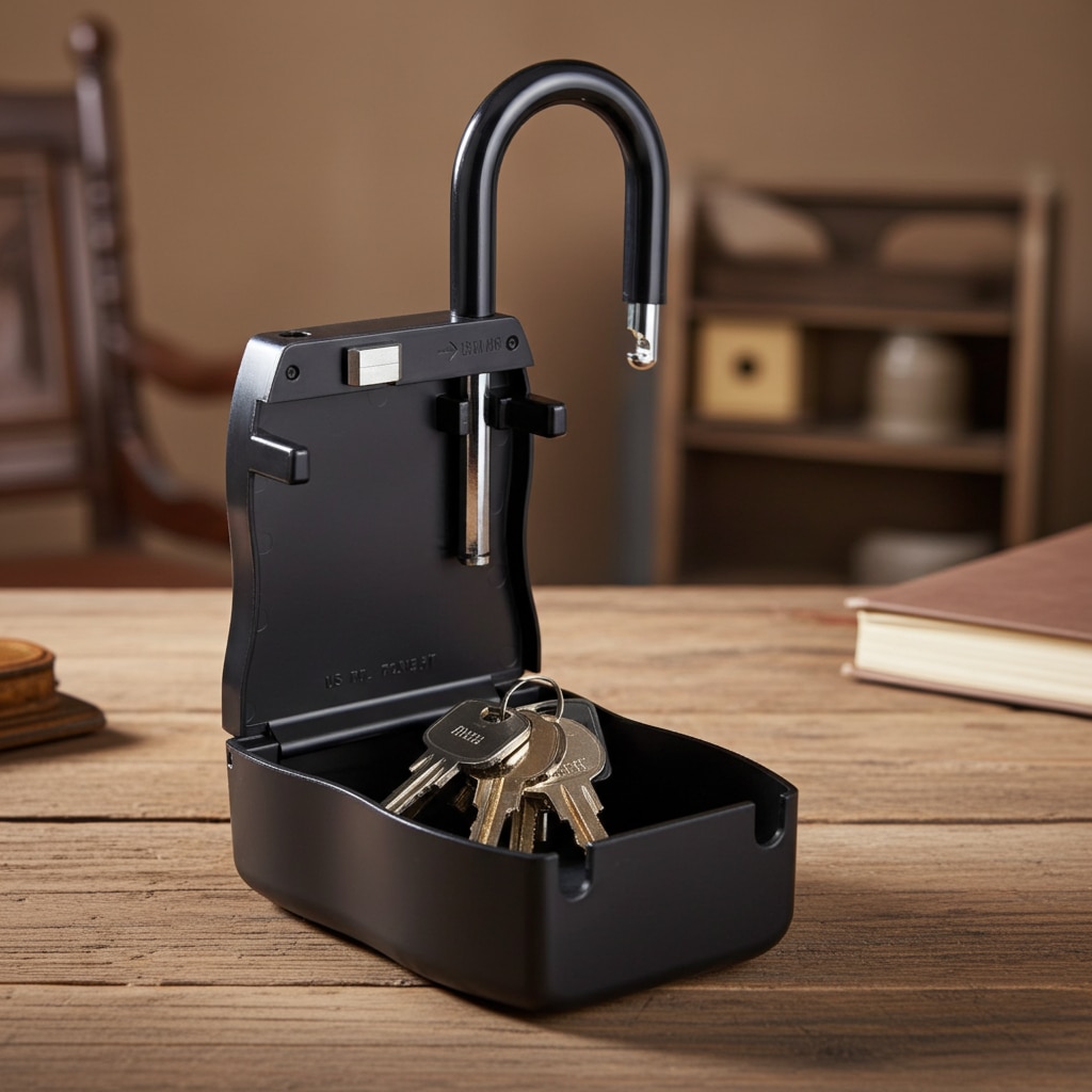 Large & Heavy Duty Lockbox 4-Digit Numeric Combination Portable